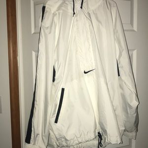White nike windbreaker